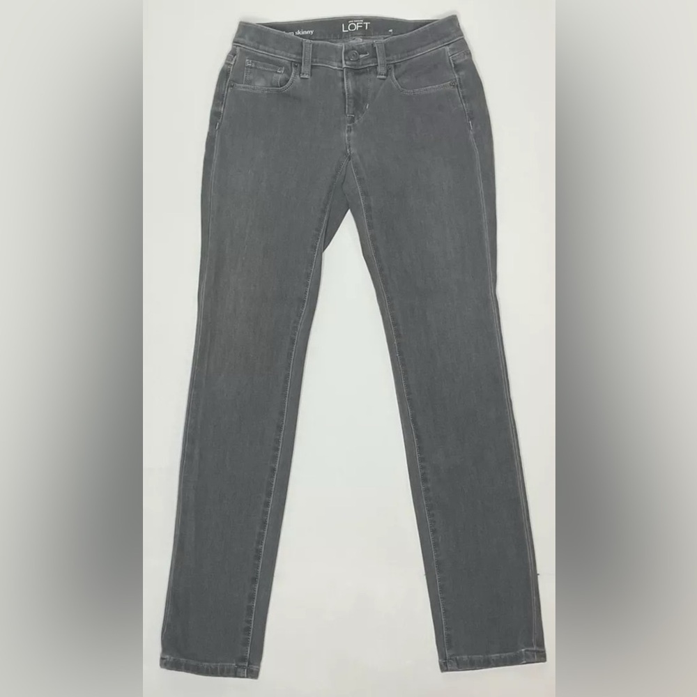 ANN TAYLOR LOFT Modern Skinny Jeans Grey Size 24/00P